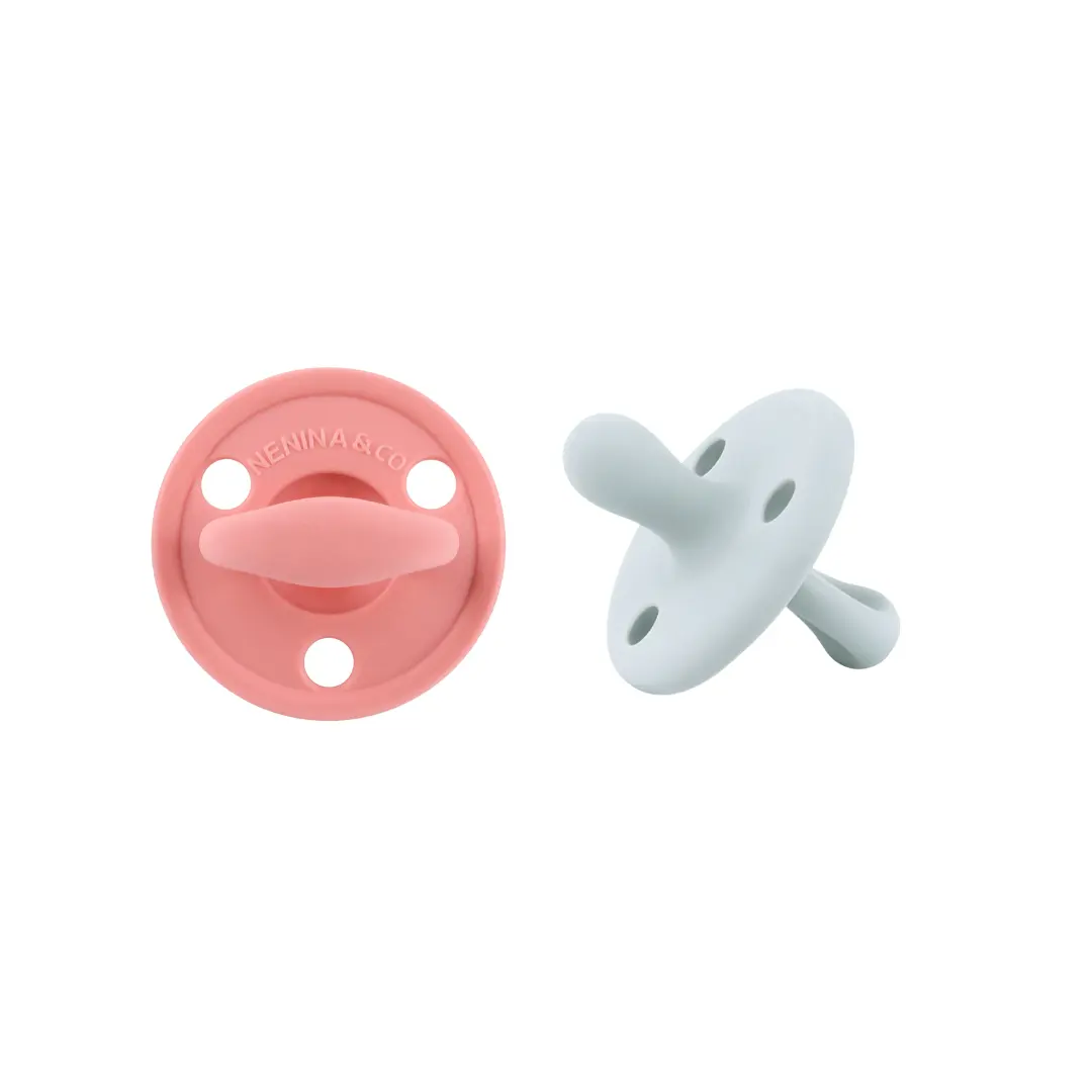 Kit 2 Chupetes Clásicos para Bebé Silicona Orgánica Nenina & Co