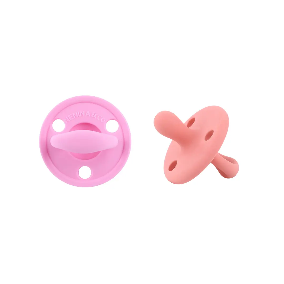 Kit 2 Chupetes Clásicos para Bebé Silicona Orgánica Nenina & Co