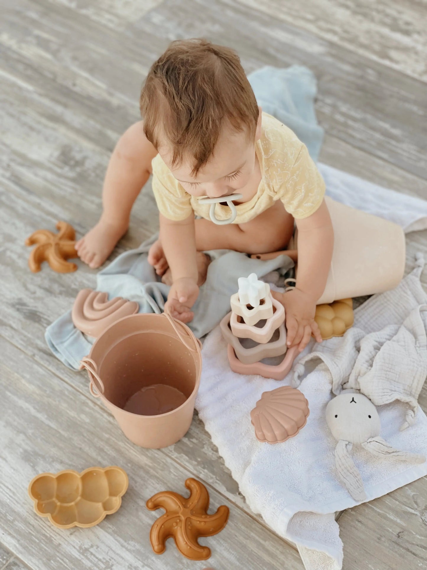 Juego apilable de silicona orgánica Nenina & Co