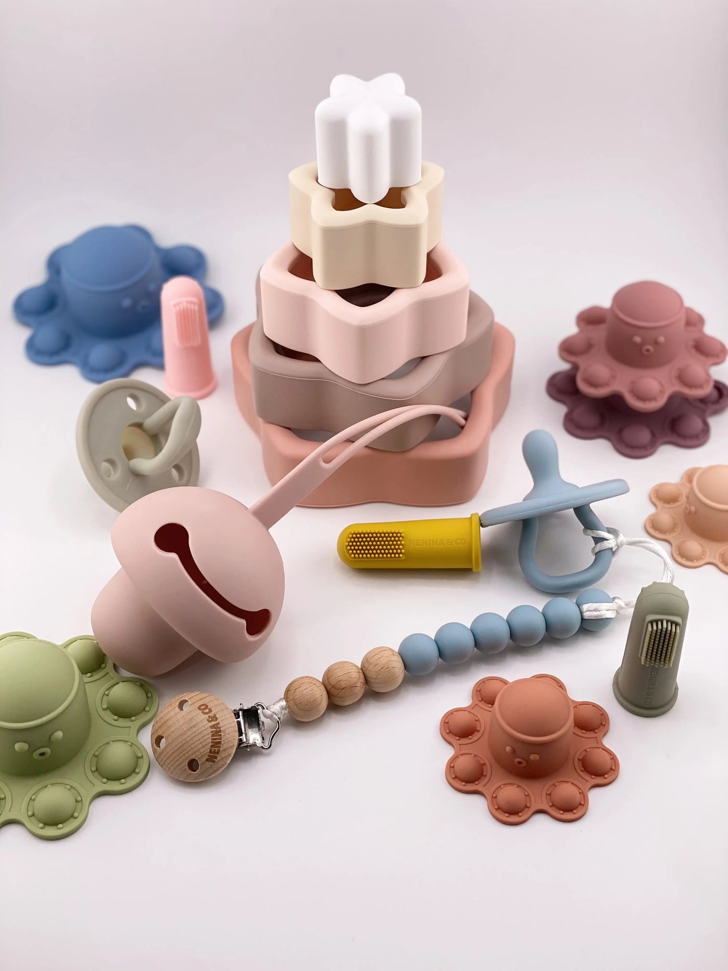 Juego apilable de silicona orgánica Nenina & Co