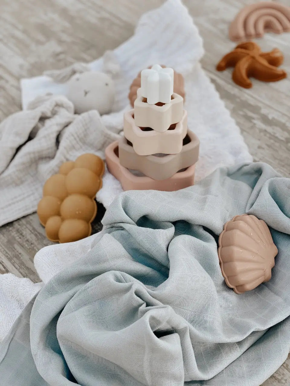 Juego apilable de silicona orgánica Nenina & Co