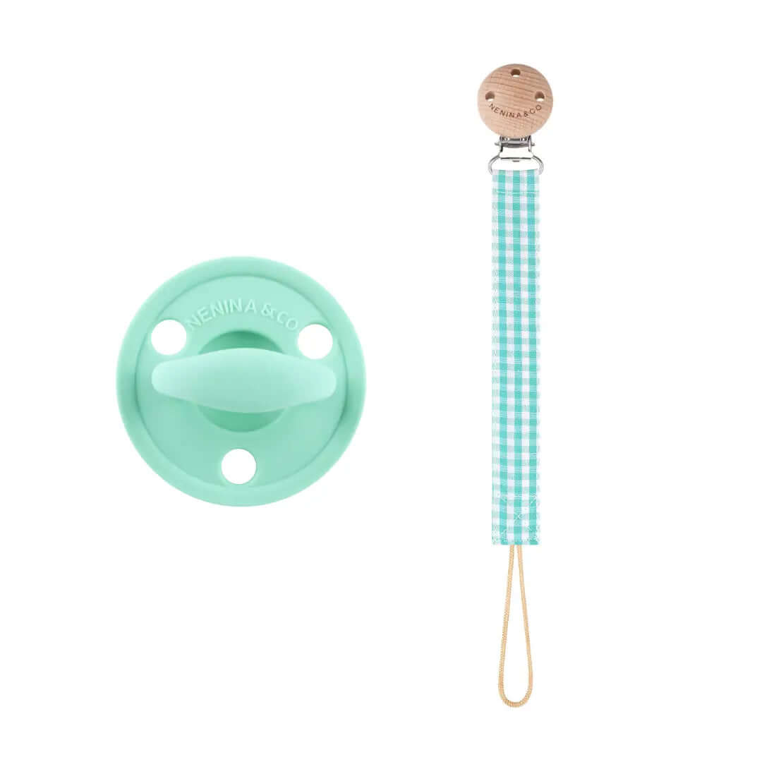 Kit 1 Chupete Classic Breat + 1 Chupetero de algodón orgánico Nenina & Co