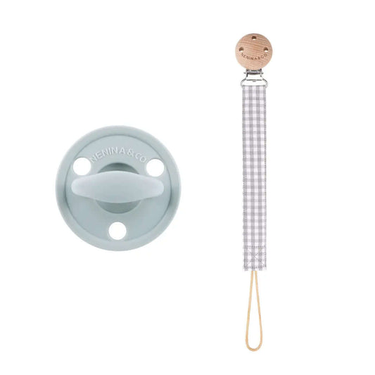 Kit 1 Chupete Classic Breat + 1 Chupetero de algodón orgánico Nenina & Co