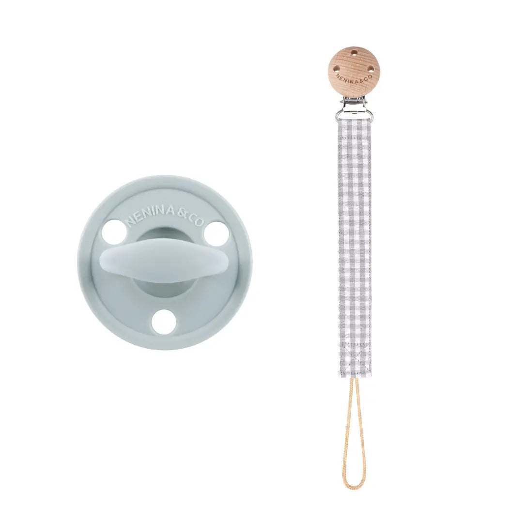 Kit 1 Chupete Classic Breat + 1 Chupetero de algodón orgánico Nenina & Co