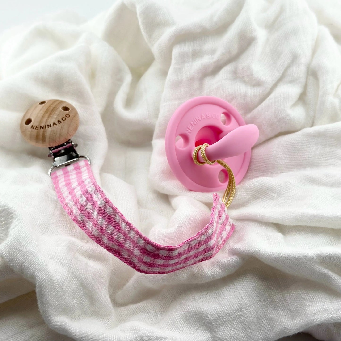 Kit 1 Chupete Classic Breat + 1 Chupetero de algodón orgánico Nenina & Co