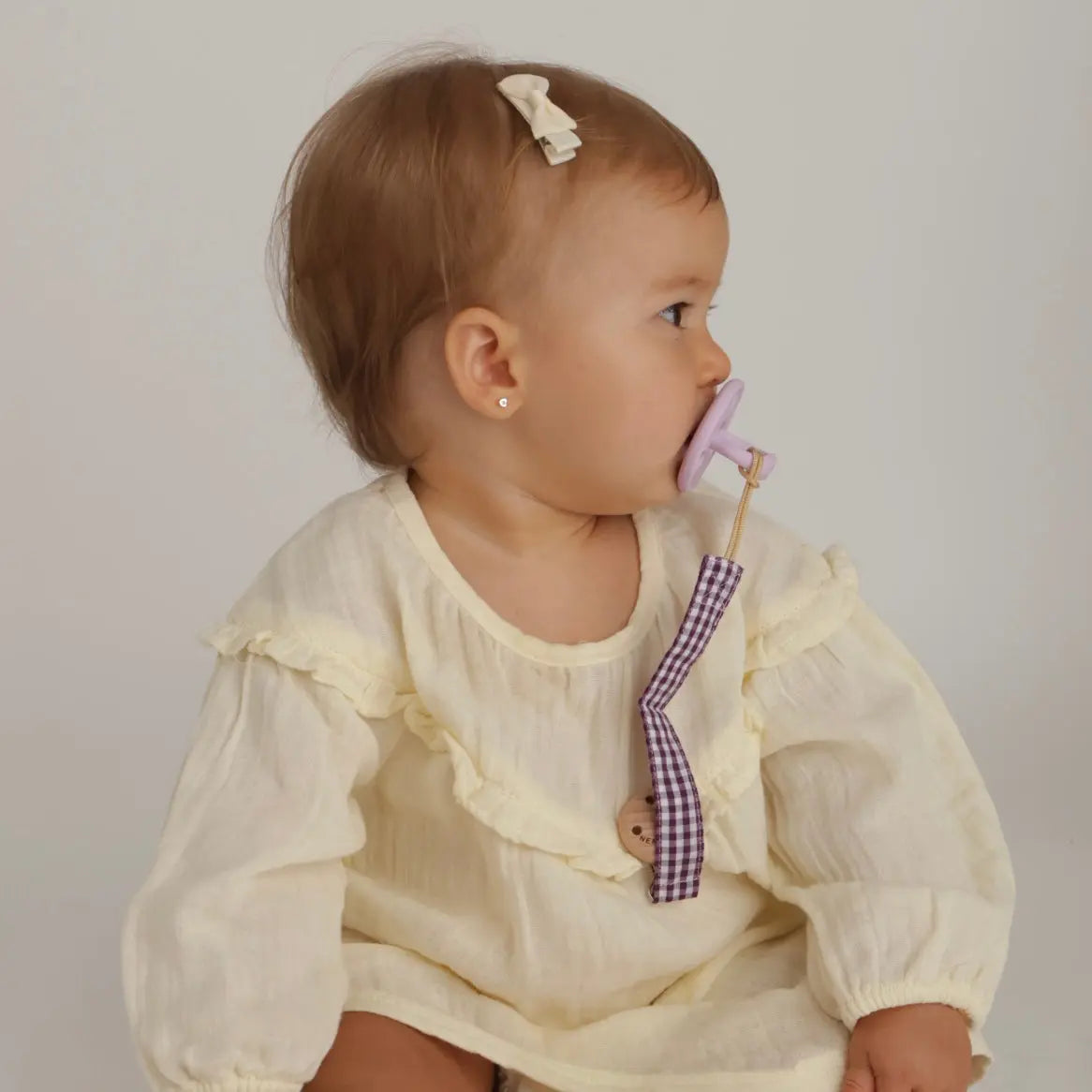 Pack 2 Chupeteros + 1 Chupete DIAMOND By Nenina & Co Lila