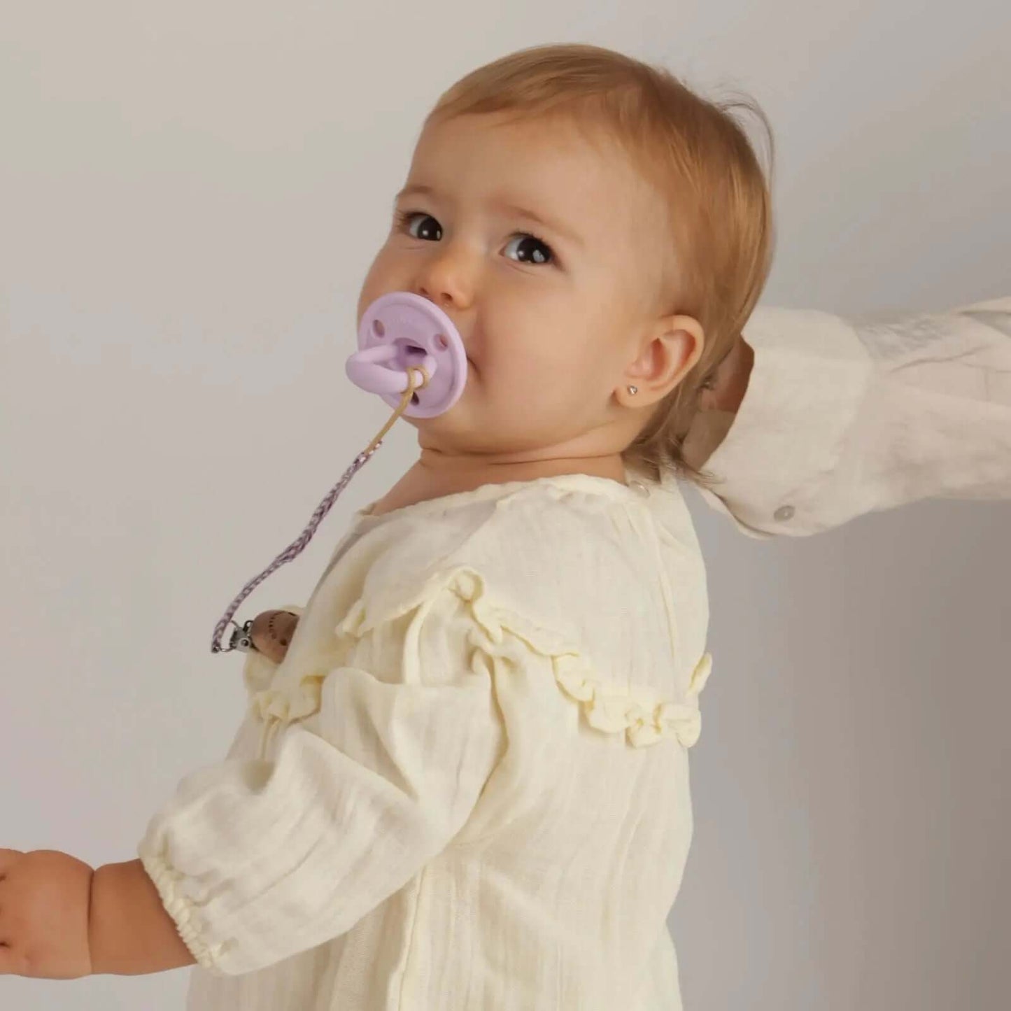 Pack 2 chupetes + Pack 2 chupeteros Lila y Mint DIAMOND By Nenina & Co