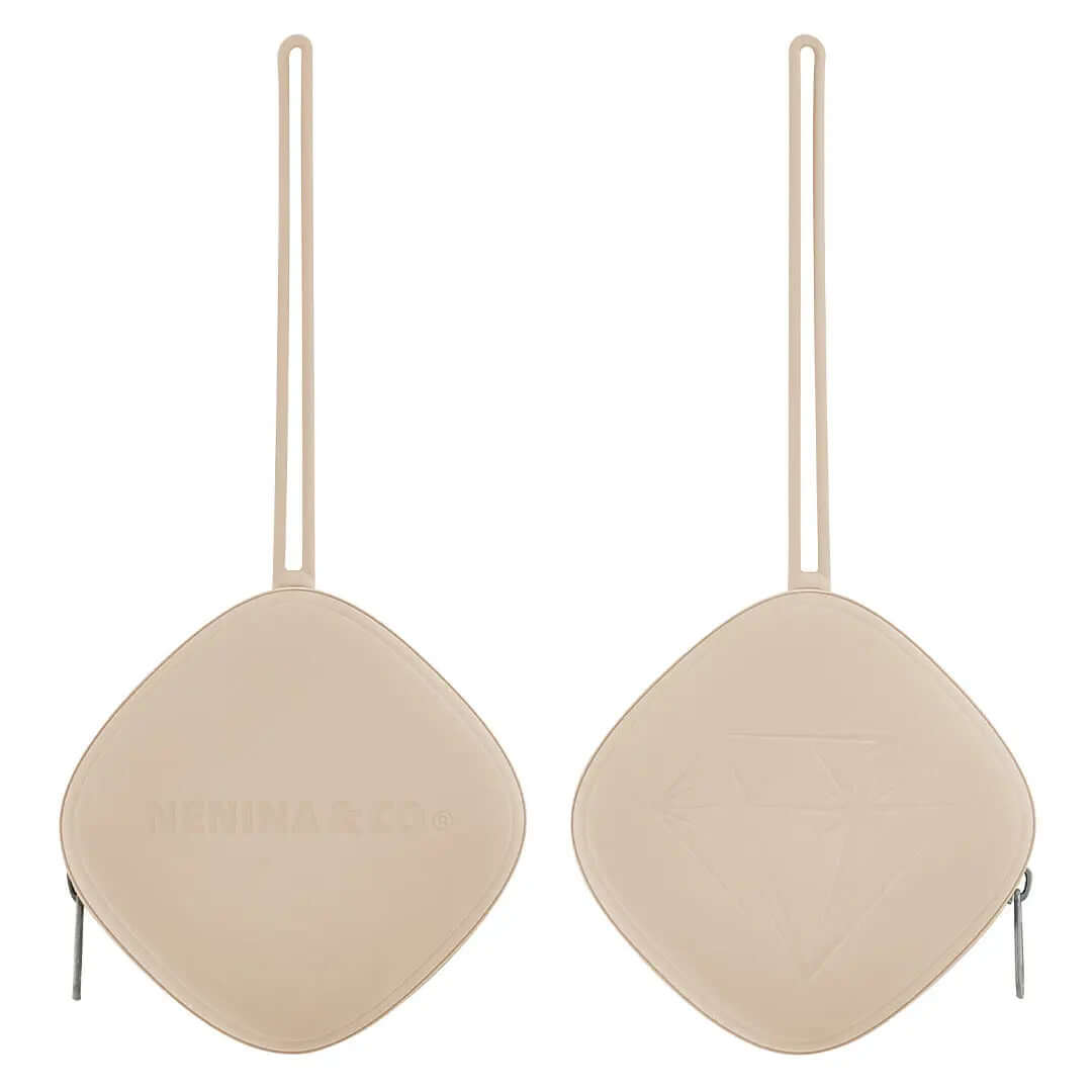 Kit 1 Guardachupete + 2 Chupeteros + 2 Chupetes Celeste y Azul DIAMOND Nenina & Co