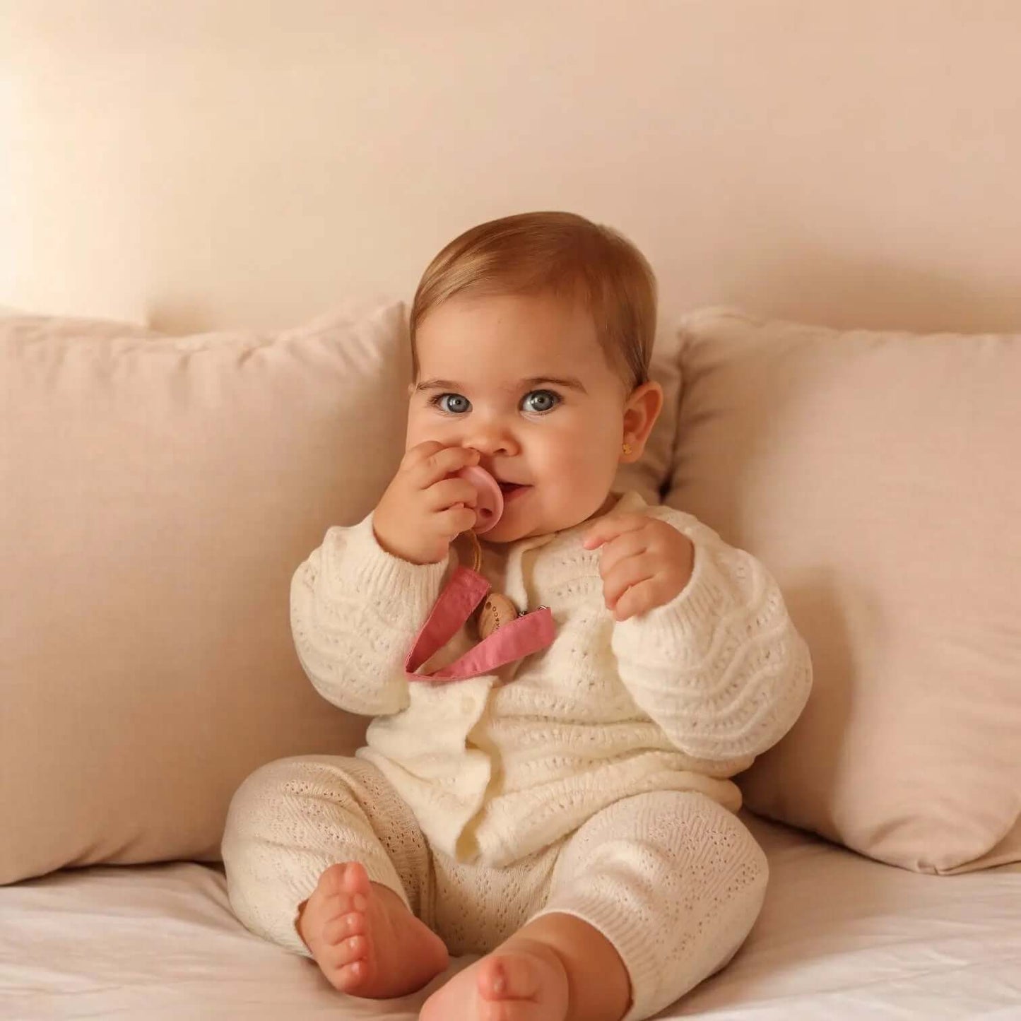 Kit 1 Guardachupete + 2 Chupeteros + 2 Chupetes DIAMOND Nenina & Co