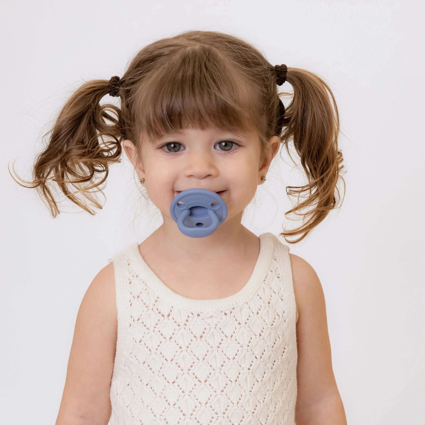 Kit 2 Chupetes Clásicos para Bebé Rosa y Blue | Silicona Orgánica Nenina & Co