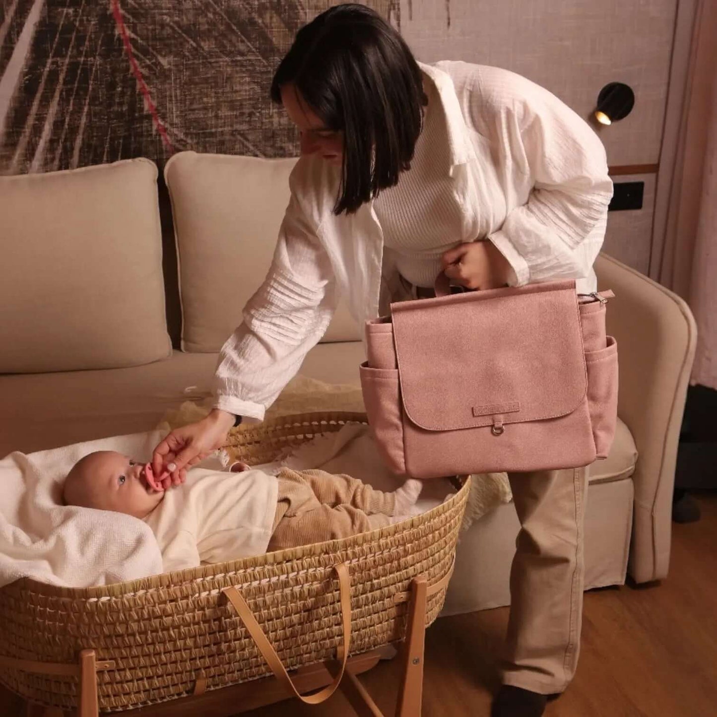 Kit 2 Chupetes CLÁSICOS Rosa y Gris Nenina & Co