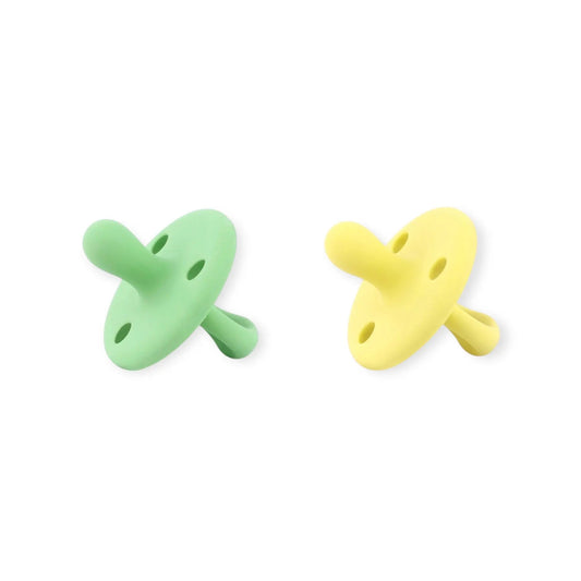 Kit 2 Chupetes Oliva y Amarillo Nenina & Co