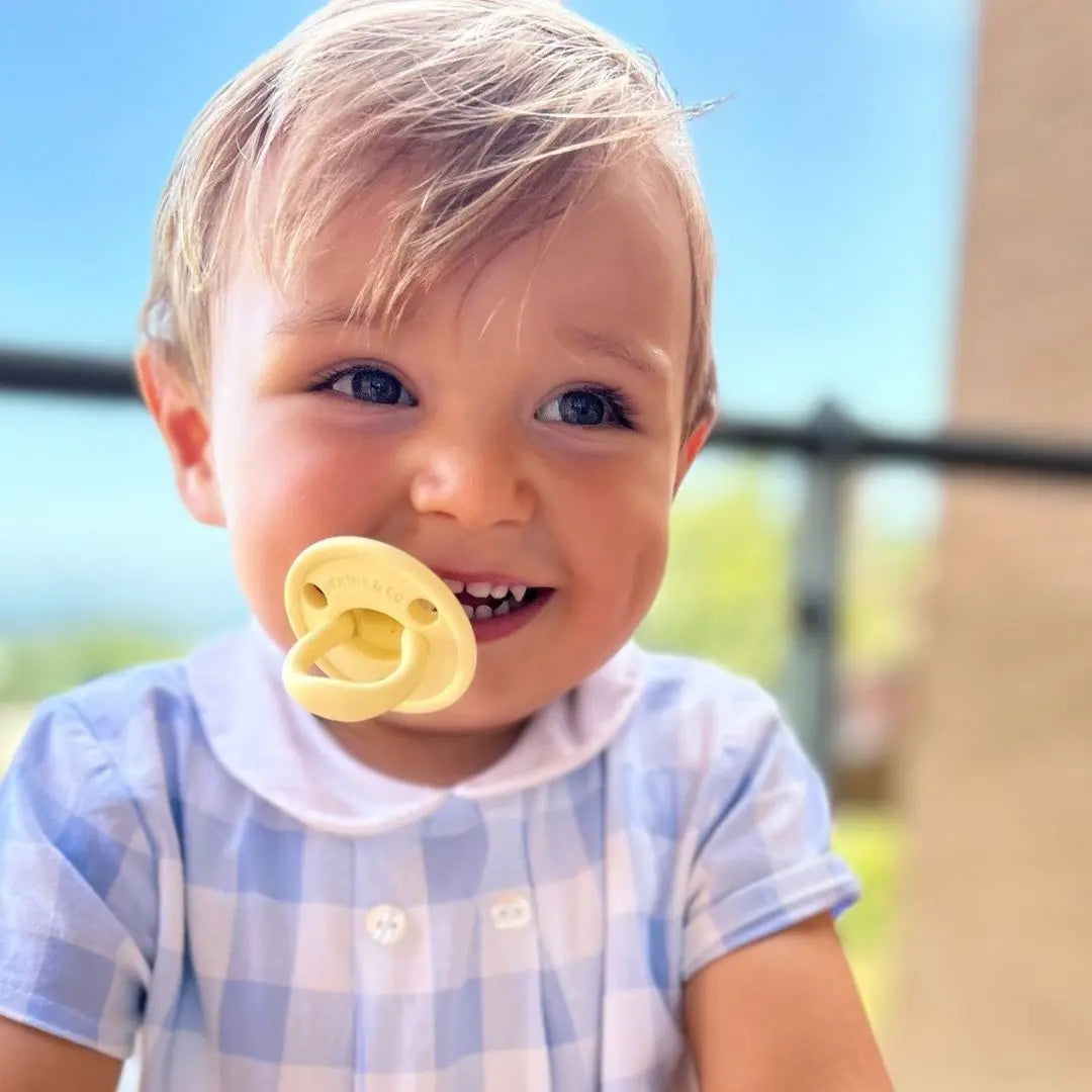 Kit 2 Chupetes Oliva y Amarillo Nenina & Co