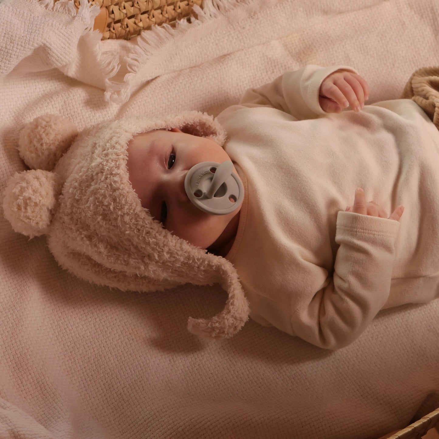 Kit 2 Chupetes Oliva y Gris Nenina & Co