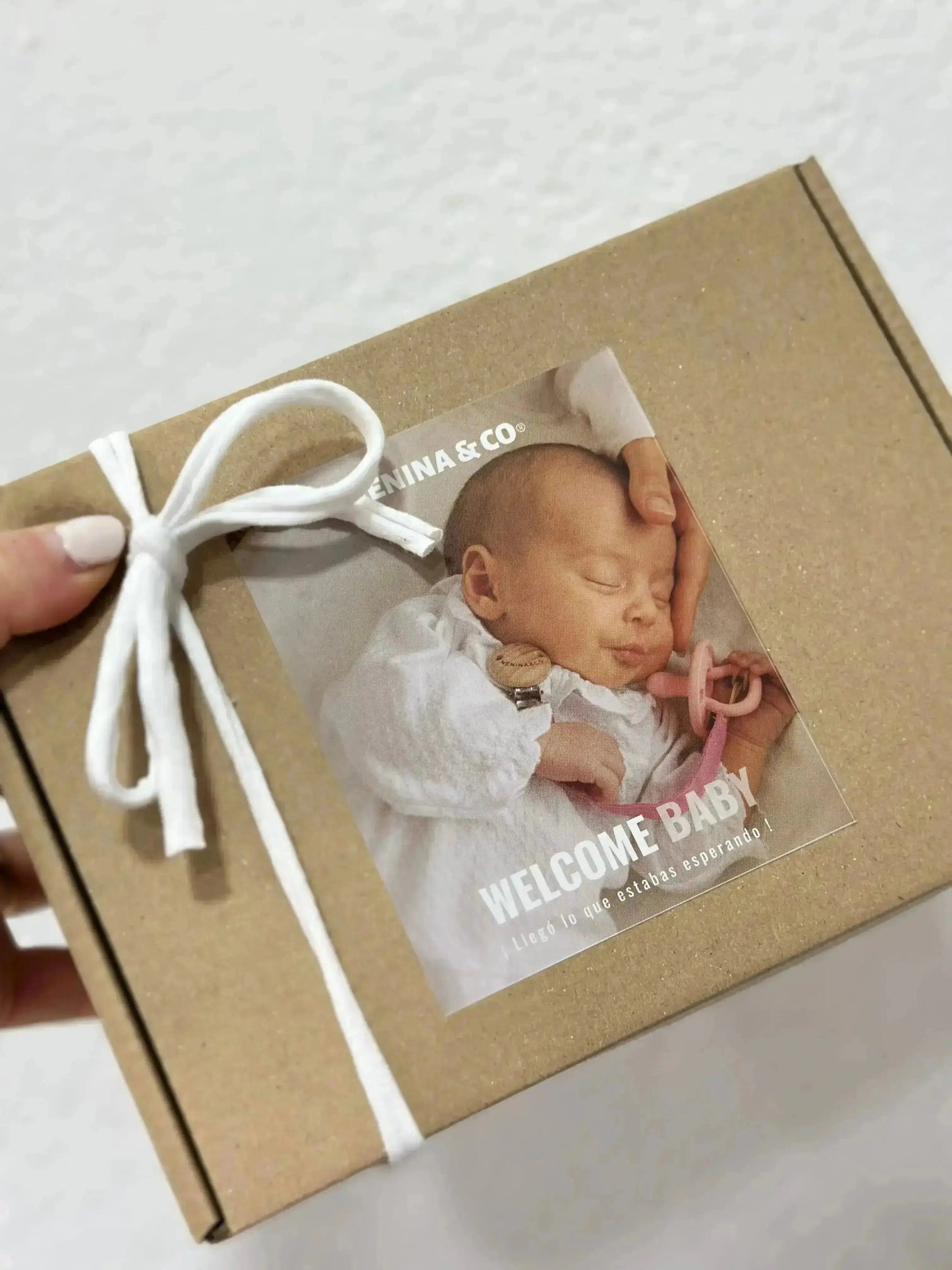 Pack Nacimiento Bebé: Portadocumentos + Neceser de Eco Piel MIREM Rosa pálido