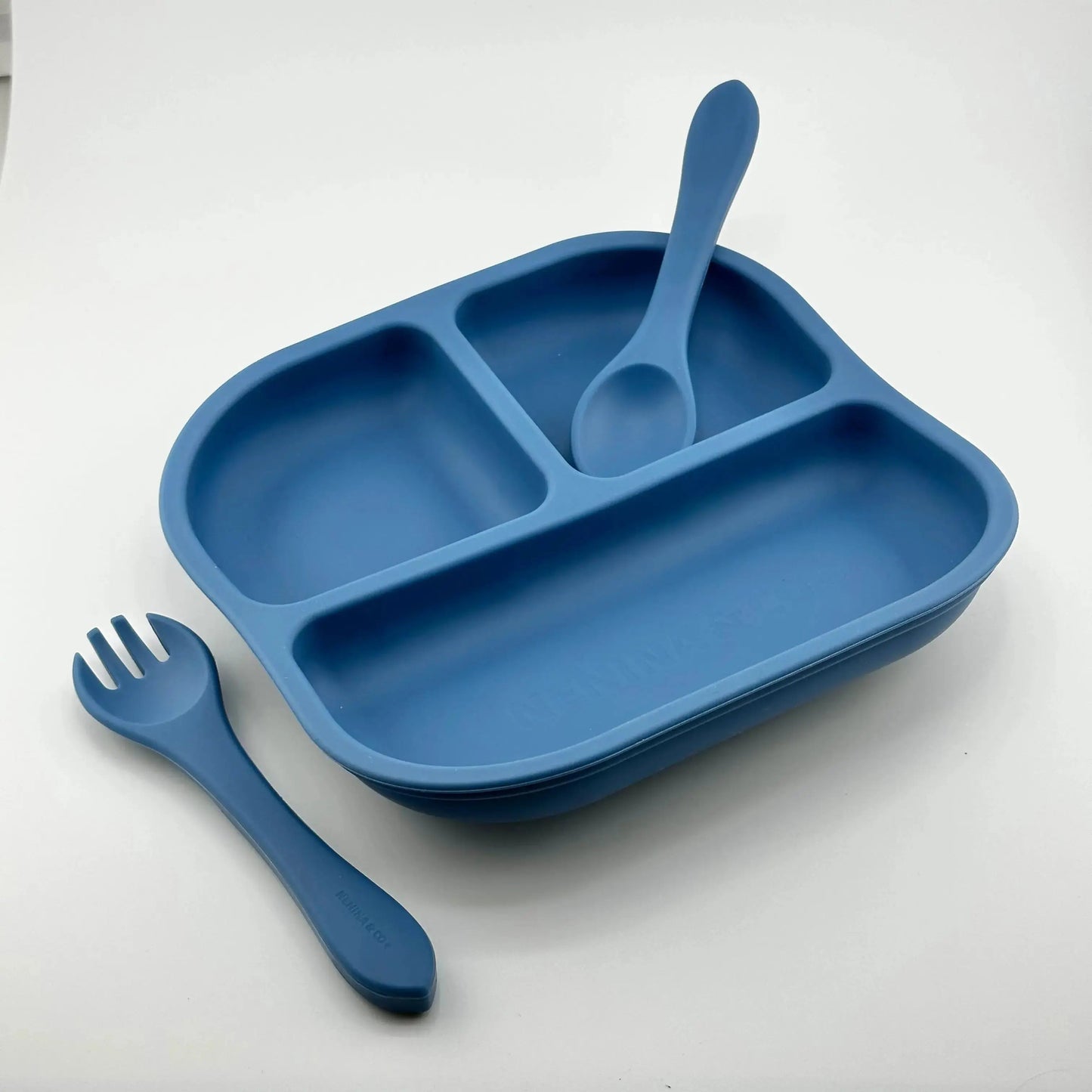 Vajilla BLW Blue 9 Piezas de Silicona orgánica con ventosas Nenina & Co