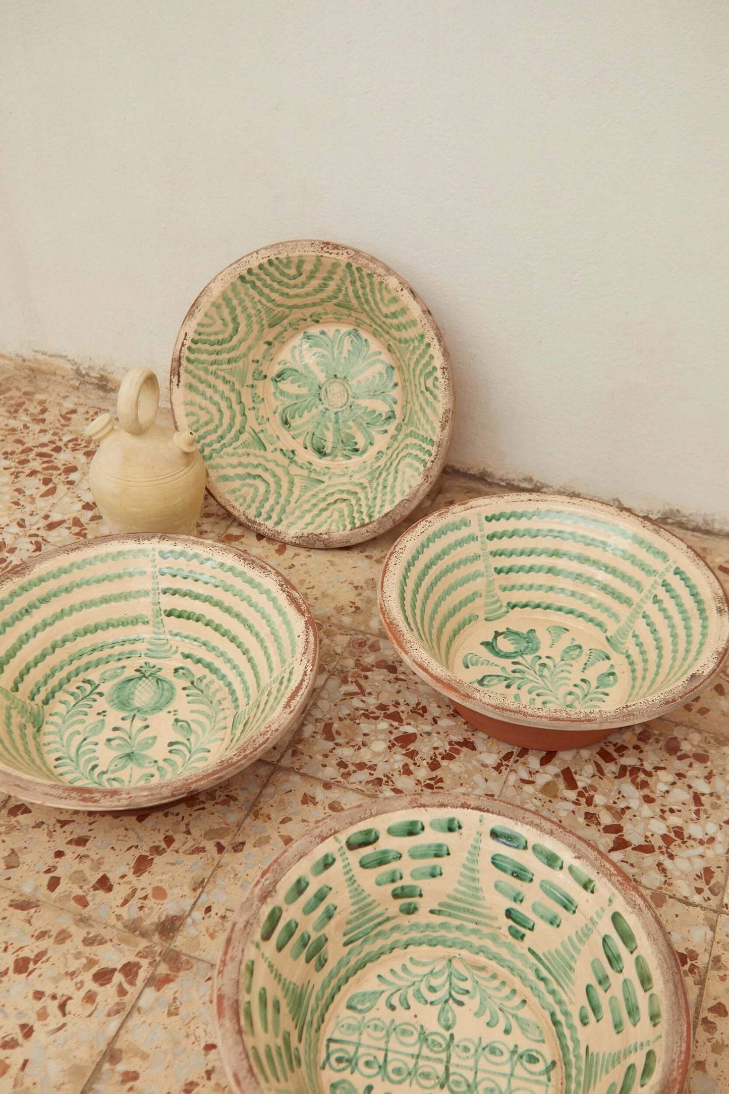 Lebrillos granaínos verde