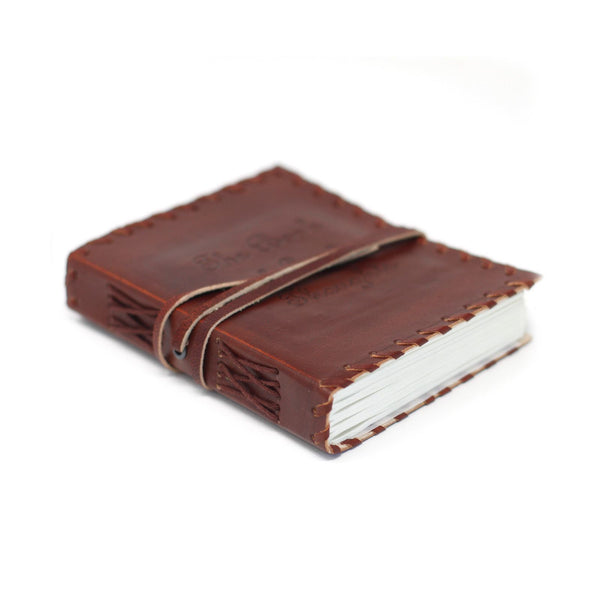 Cuaderno artesanal de cuero genuino y papel ecológico