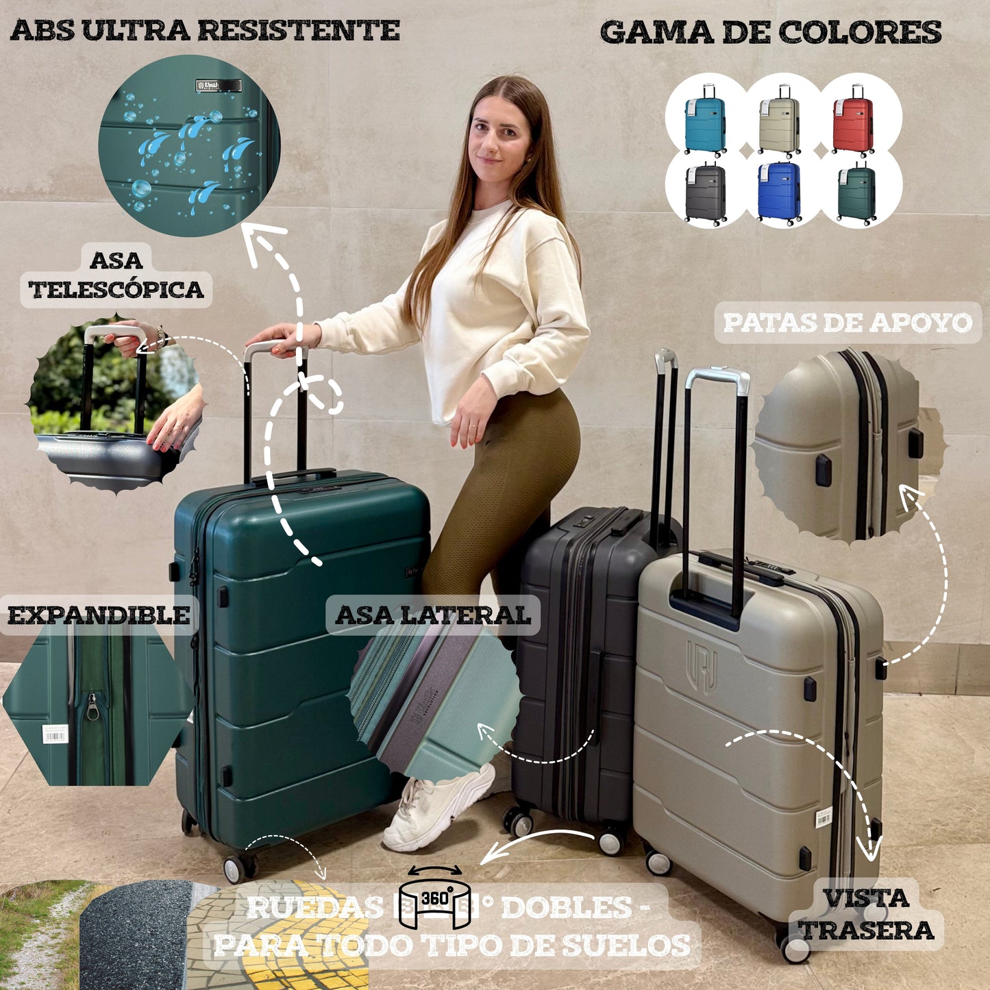 MALETA MEDIANA VIGO EXTENSIBLE TSA ECO 67CM