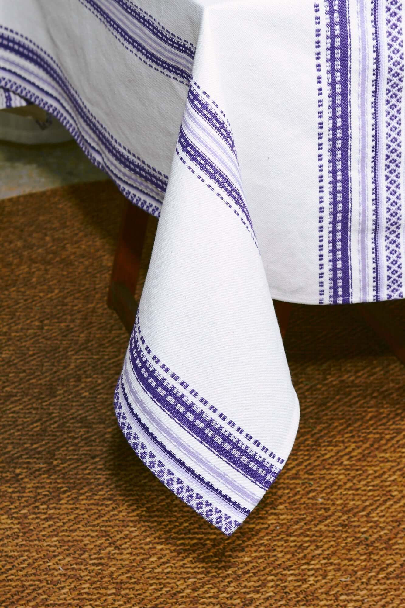 Mantel alpujarra tonos malva