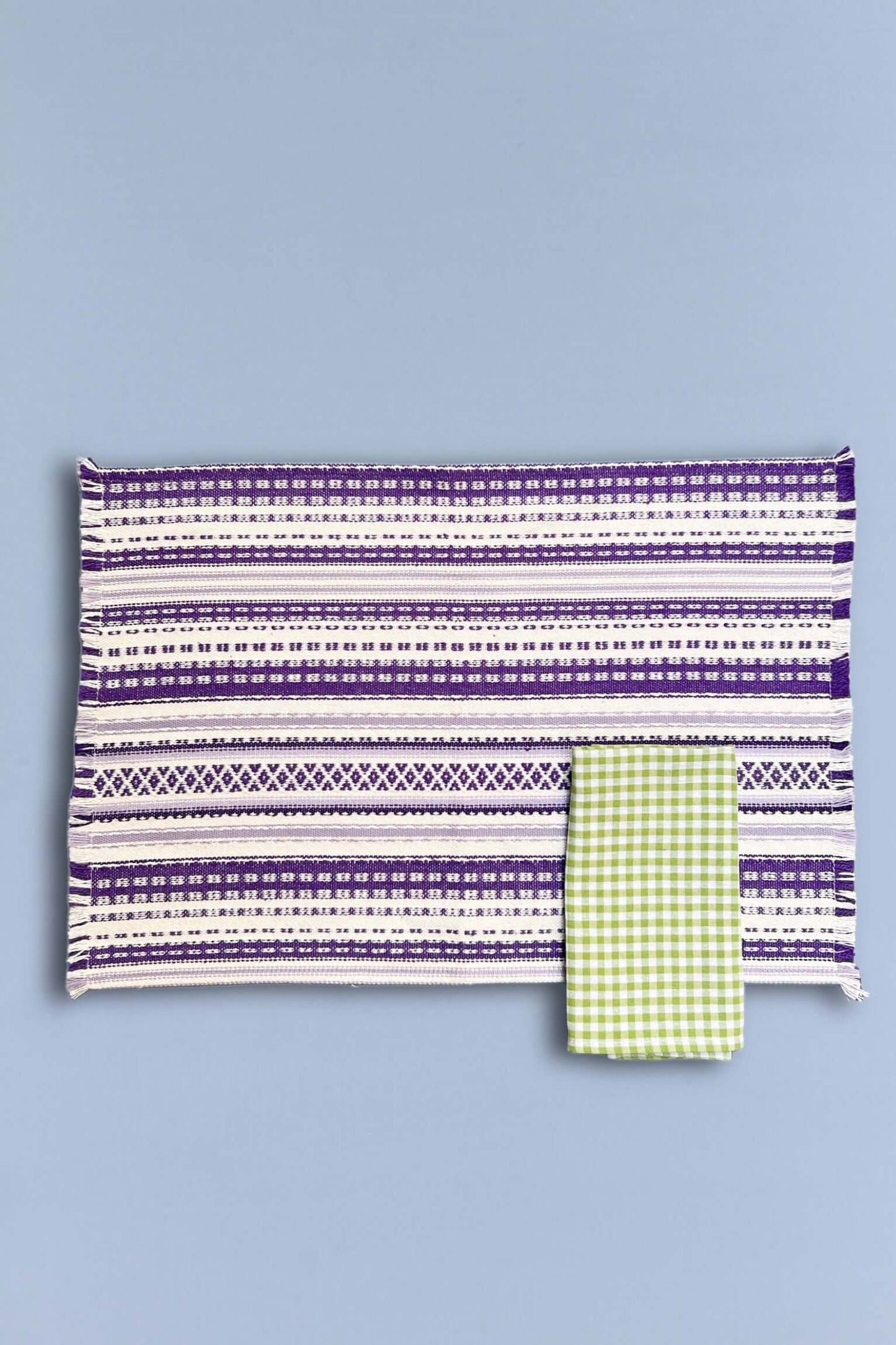 Mantel individual alpujarra malva (pack de 2)