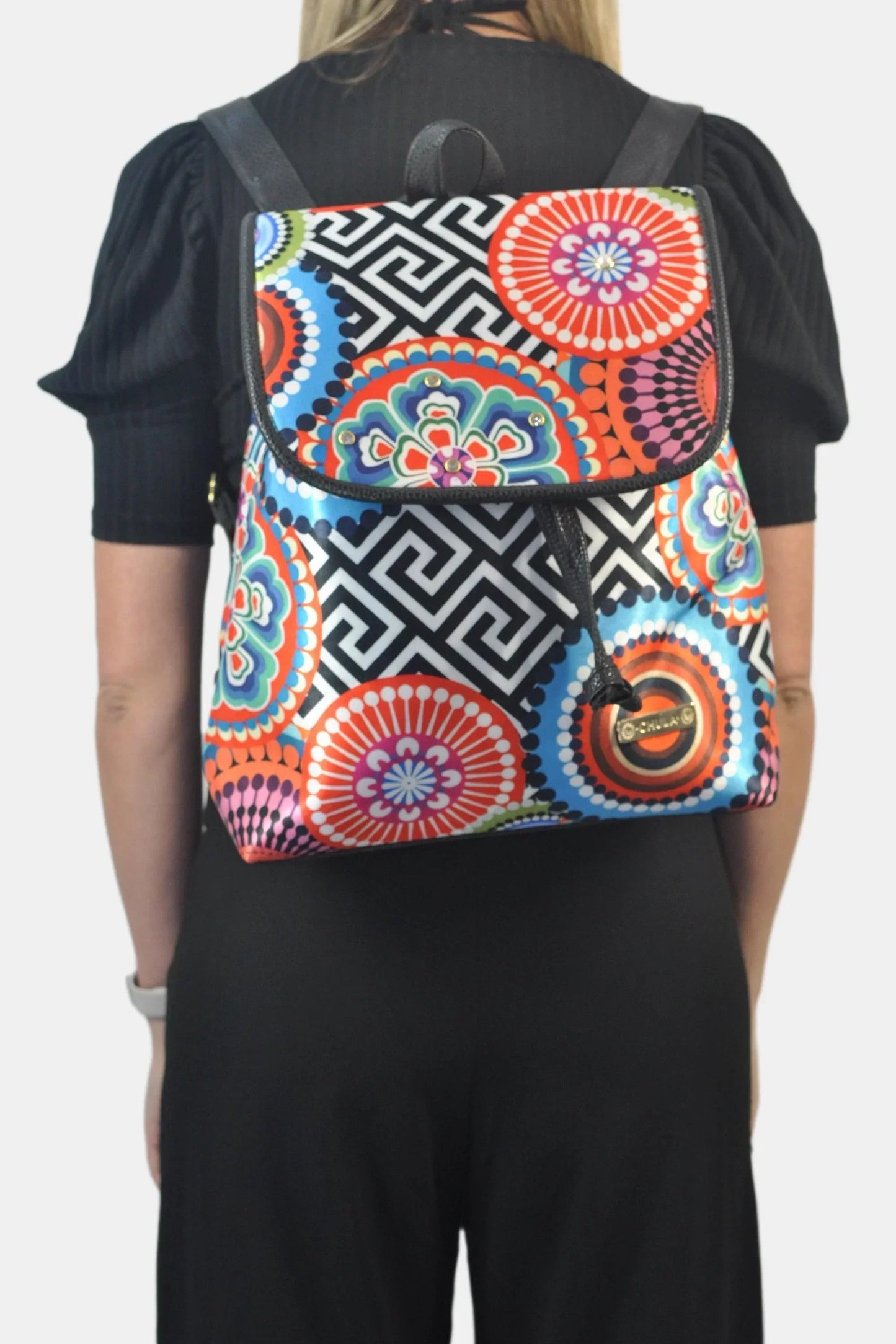 Mochila de Mujer grande BagPack Celine Círculos | CHULA Tulum