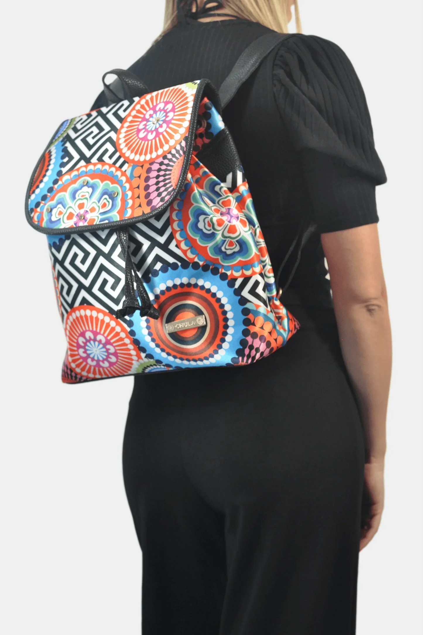 Mochila de Mujer grande BagPack Celine Círculos | CHULA Tulum