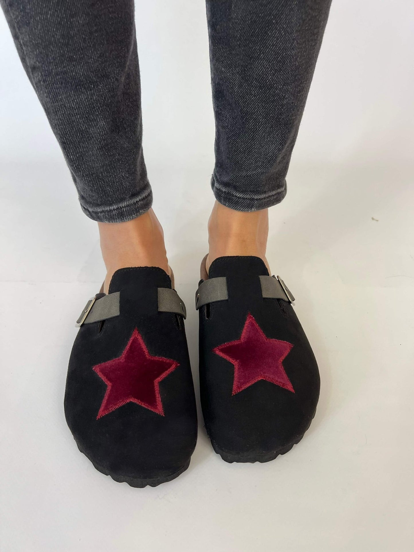 Zuecos A Star Burgundy