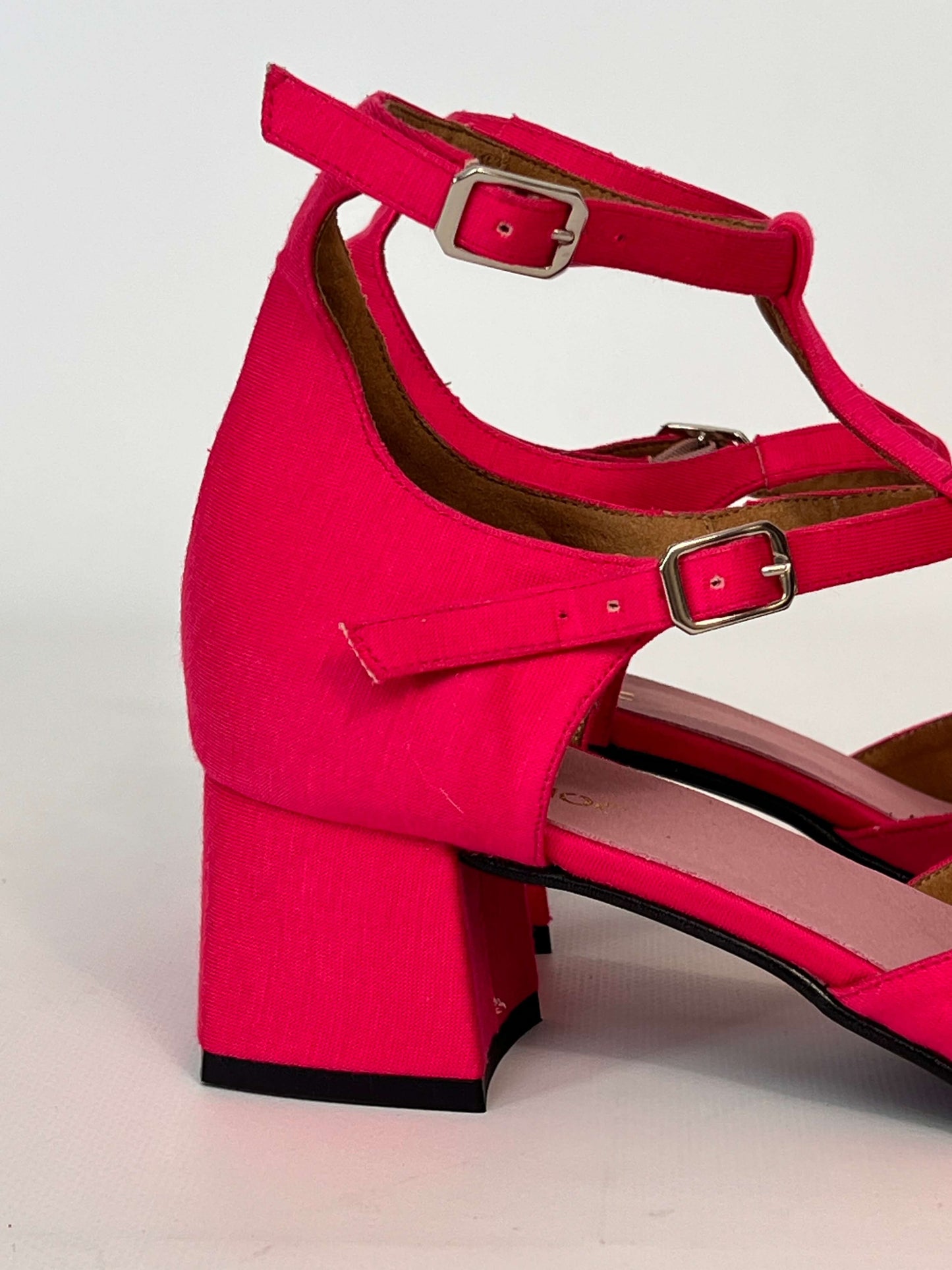 Tacón midi Bambú Rosa