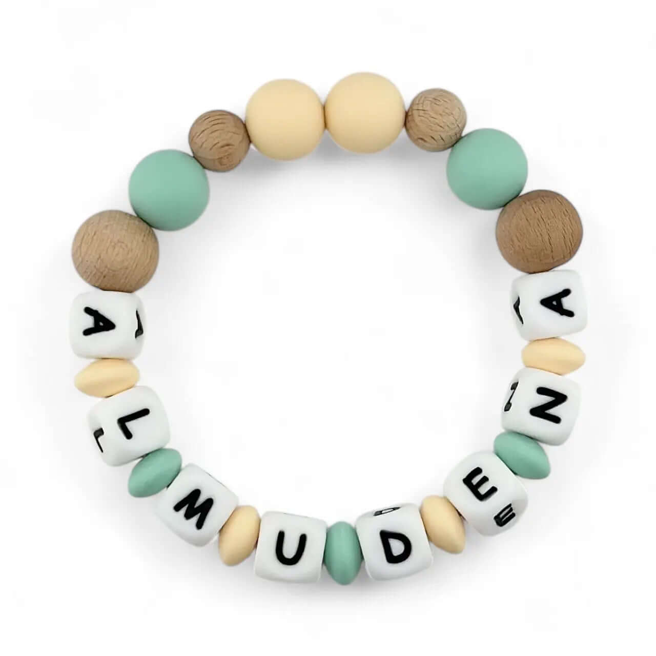 Mordedor Personalizado con Nombre en Silicona Orgánica | Nenina & Co