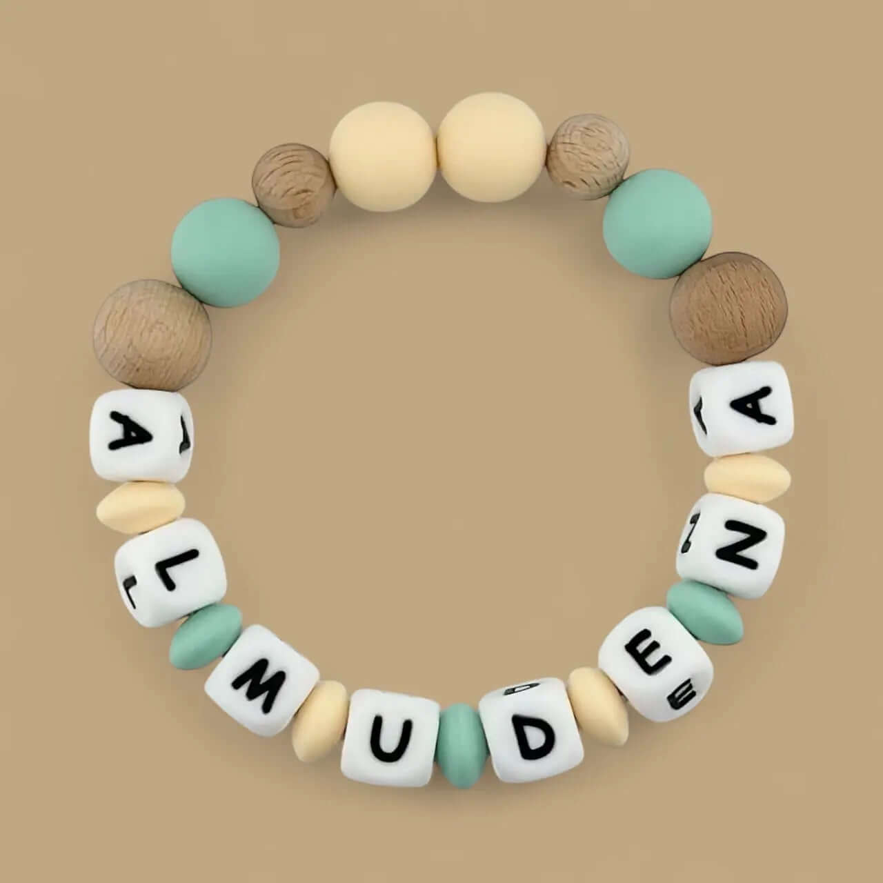 Mordedor Personalizado con Nombre en Silicona Orgánica | Nenina & Co