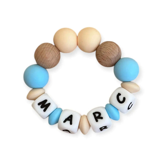 Mordedor  Personalizado con Nombre en Silicona Orgánica | Nenina & Co