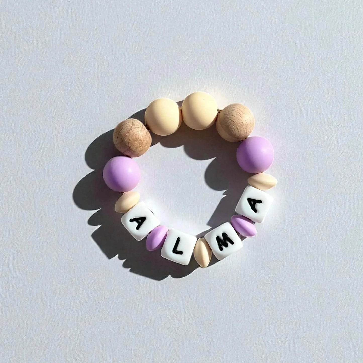 Mordedor  Personalizado con Nombre en Silicona Orgánica | Nenina & Co