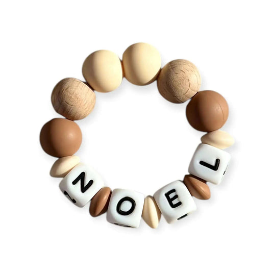 Mordedor  Personalizado con Nombre en Silicona Orgánica | Nenina & Co