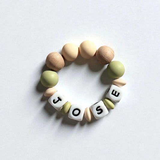 Mordedor  Personalizado con Nombre en Silicona Orgánica | Nenina & Co