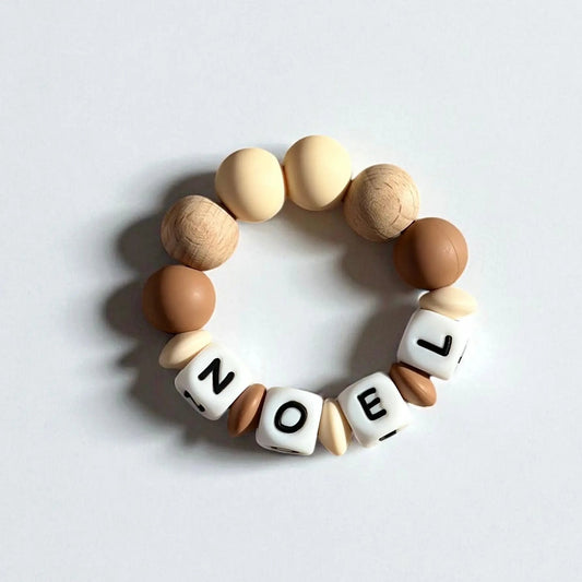 Mordedor  Personalizado con Nombre en Silicona Orgánica | Nenina & Co