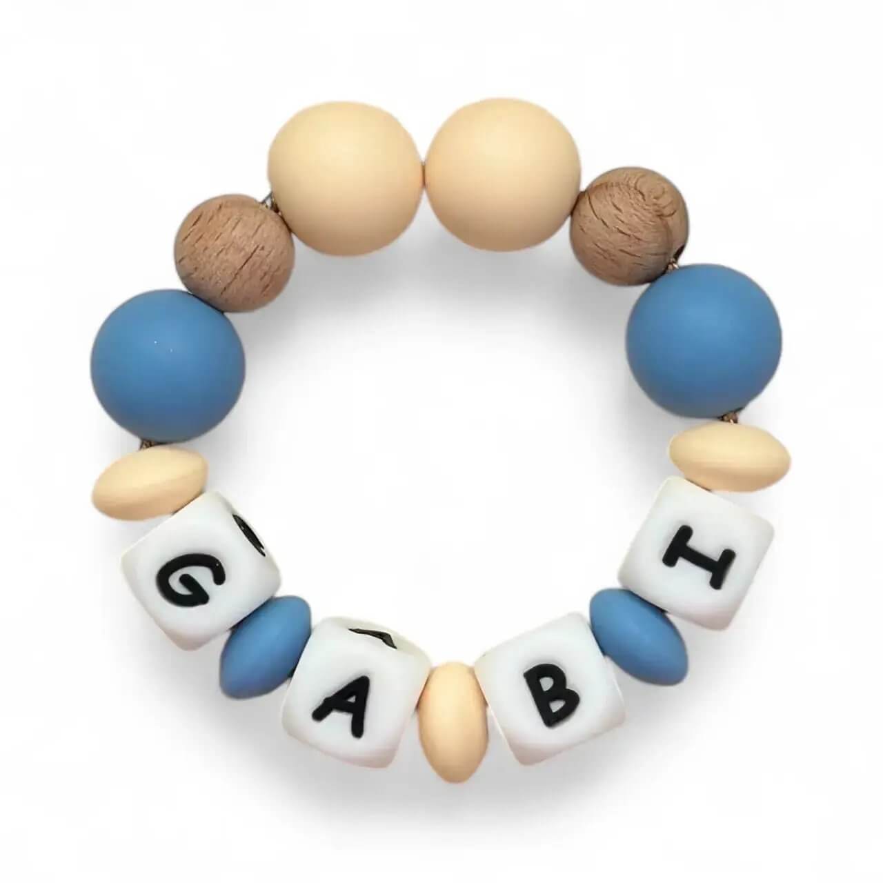 Mordedor  Personalizado con Nombre en Silicona Orgánica | Nenina & Co