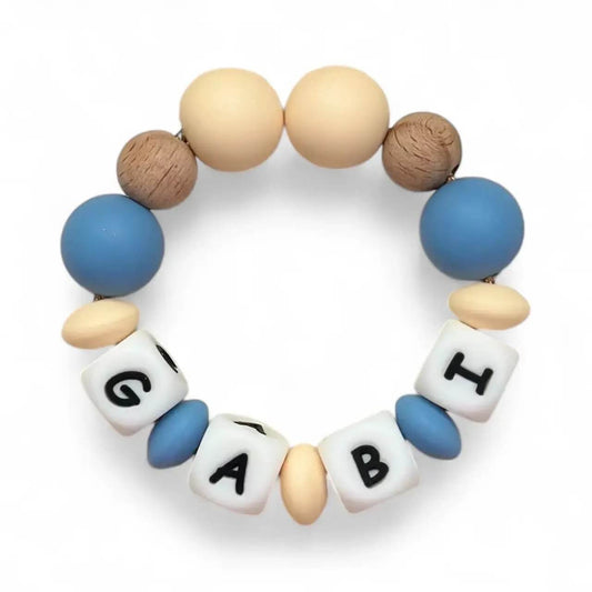 Mordedor  Personalizado con Nombre en Silicona Orgánica | Nenina & Co