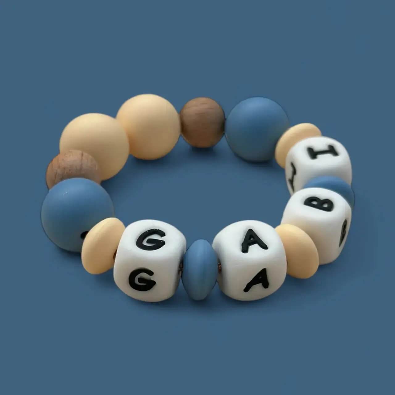 Mordedor  Personalizado con Nombre en Silicona Orgánica | Nenina & Co