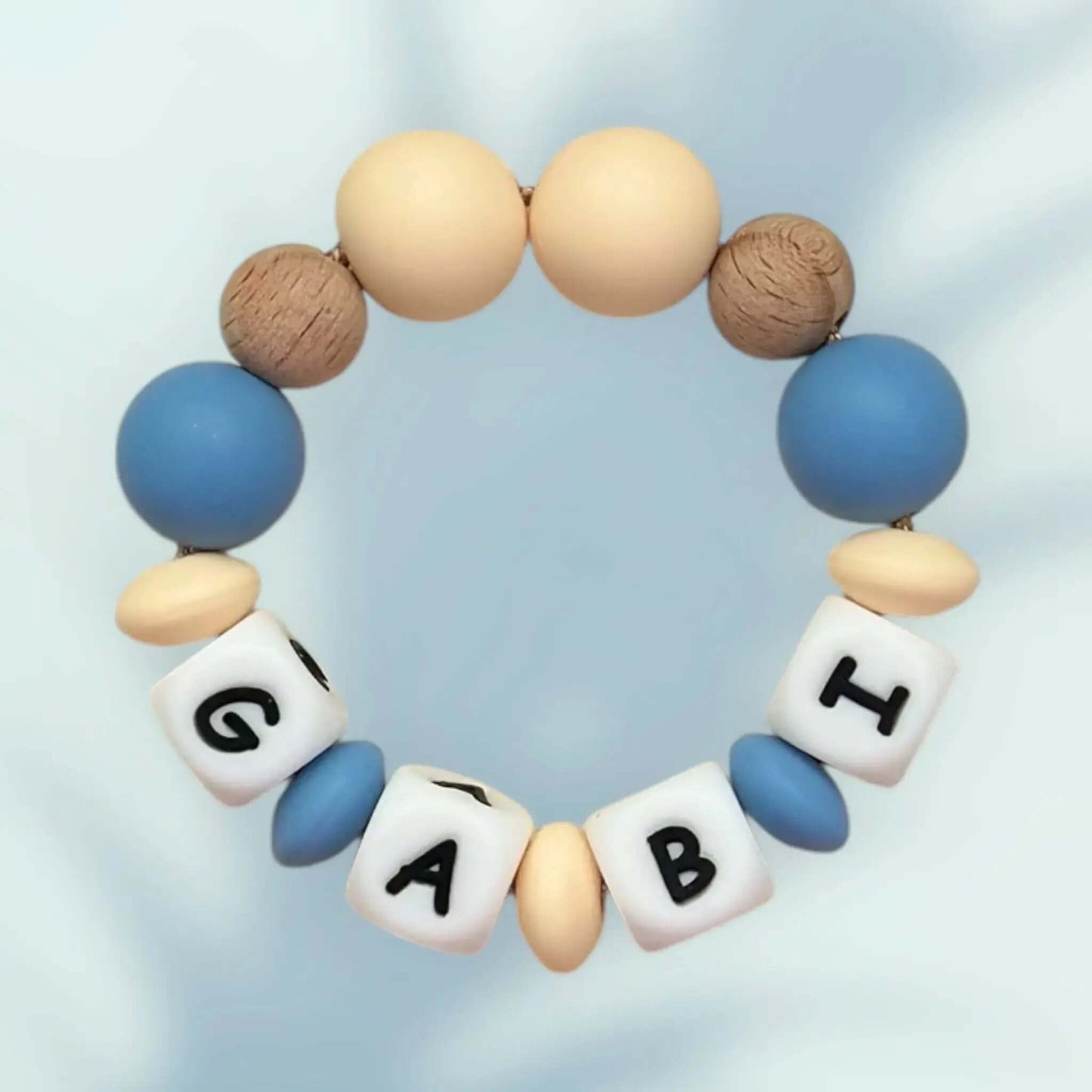 Mordedor  Personalizado con Nombre en Silicona Orgánica | Nenina & Co