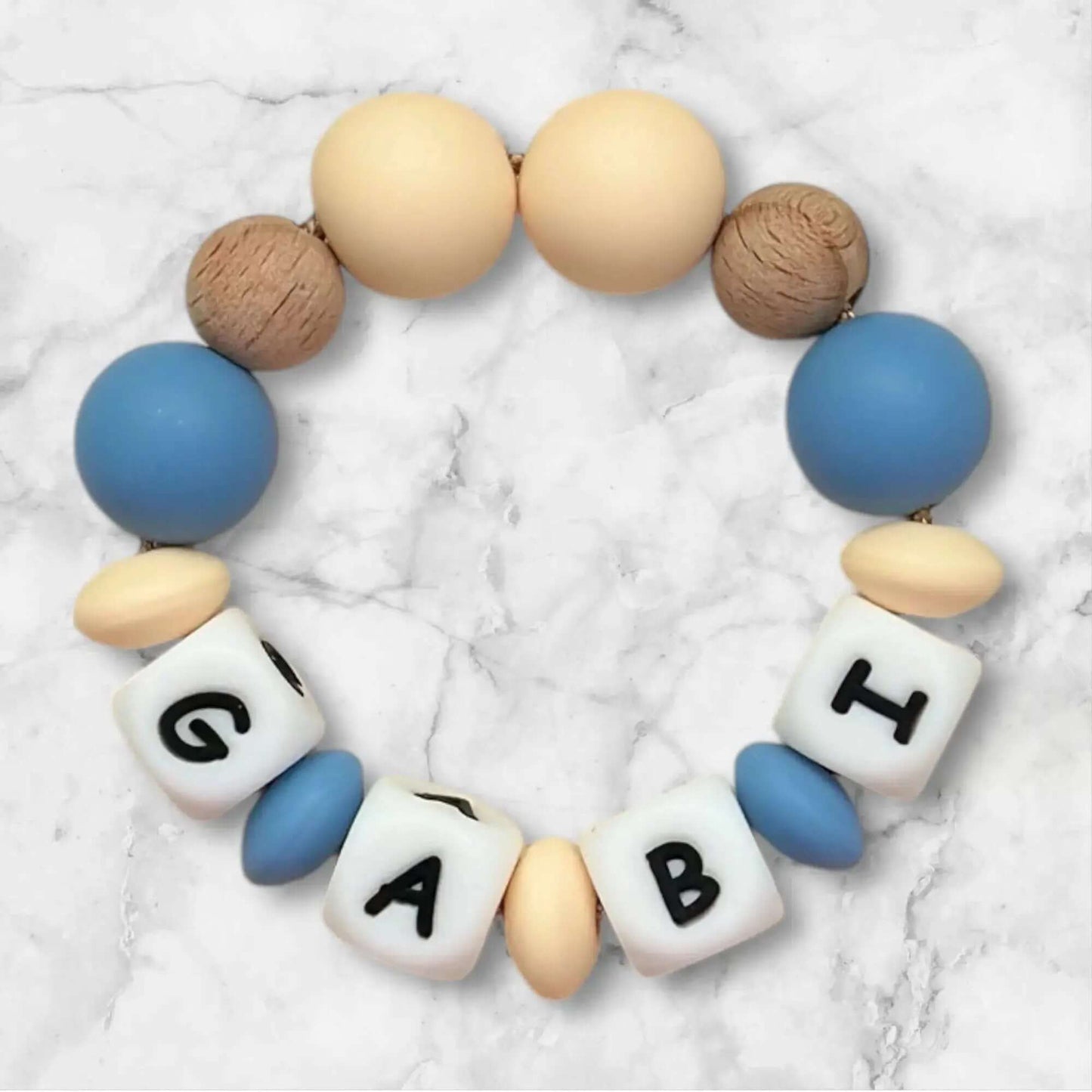 Mordedor  Personalizado con Nombre en Silicona Orgánica | Nenina & Co