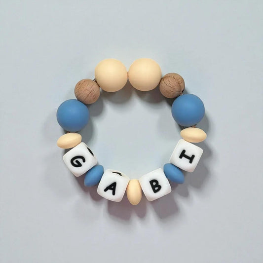 Mordedor  Personalizado con Nombre en Silicona Orgánica | Nenina & Co