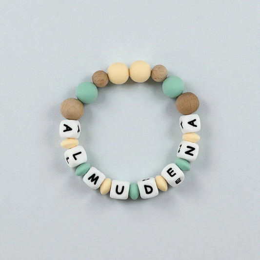 Mordedor Personalizado con Nombre en Silicona Orgánica | Nenina & Co