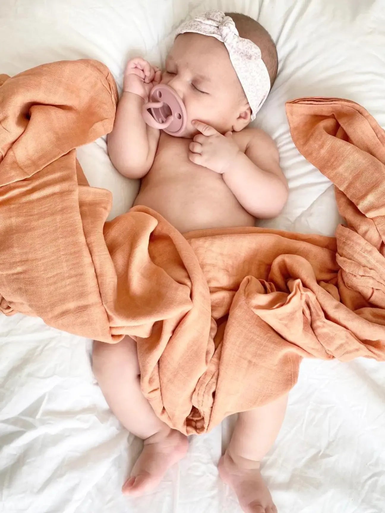 Muselina Salmón 70% Bamboo +30 % Algodón Nenina & Co