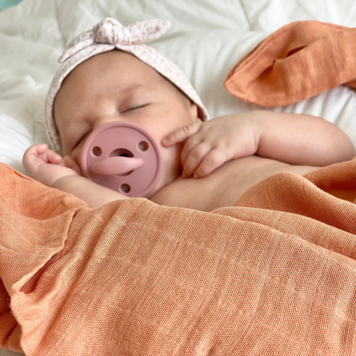 Muselina Salmón 70% Bamboo +30 % Algodón Nenina & Co