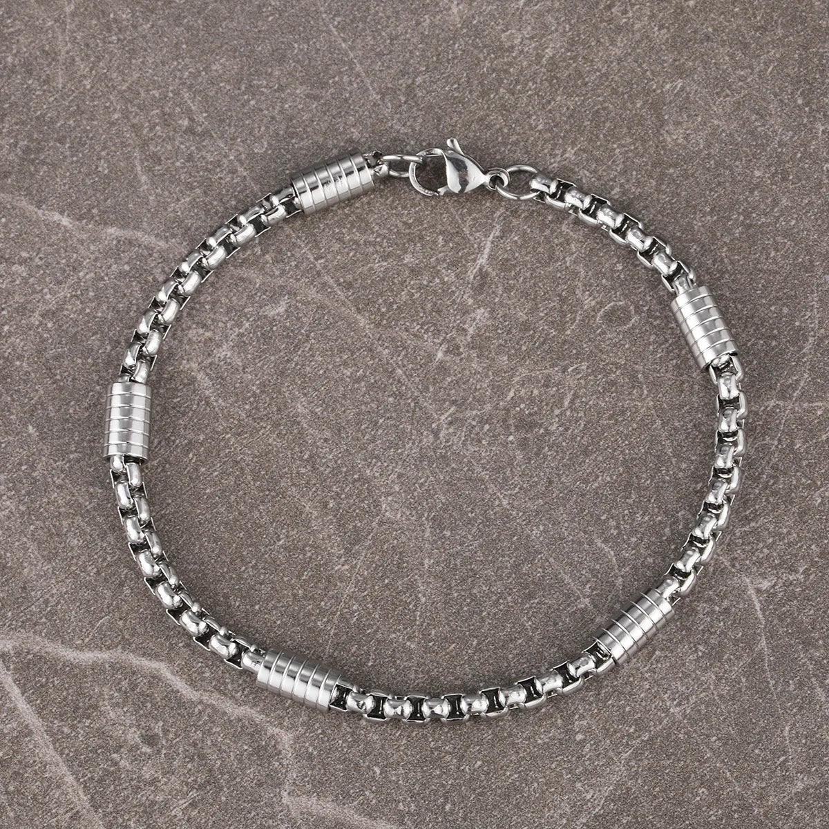 Pulsera Elara · Pulsera cadena con eslabones geométricos
