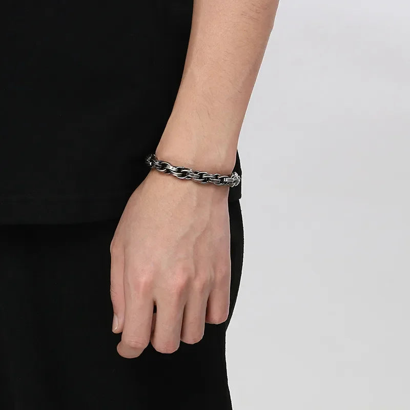 Pulsera Aludra · Pulsera de cadena hervida negra