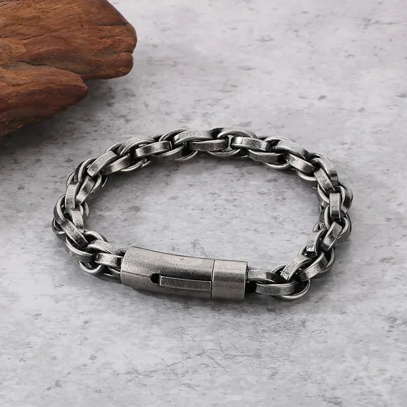 Pulsera Aludra · Pulsera de cadena hervida negra