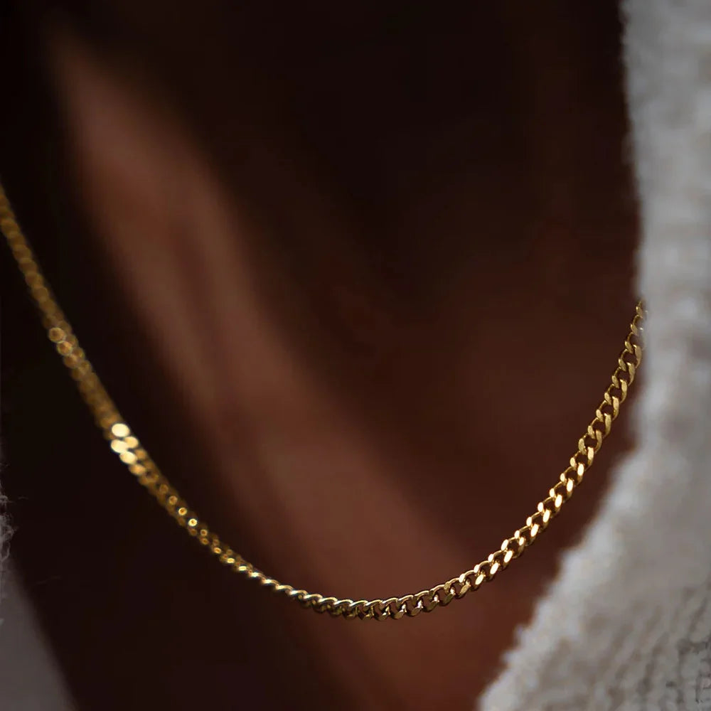 Collar Alnitak · Collares con colgante para hombre de acero inoxidable enchapado en oro de 18 k