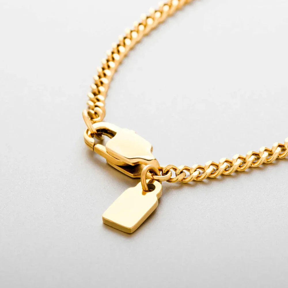 Collar Alnitak · Collares con colgante para hombre de acero inoxidable enchapado en oro de 18 k